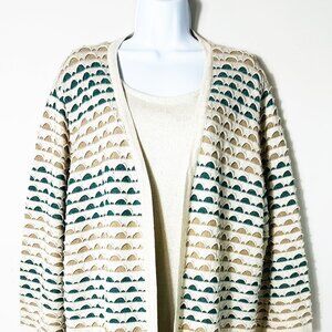 Alfred Dunner Womens Plus 3X Cardigan Sweater‎ Tank Glitter Sparkle Y2K 90s
